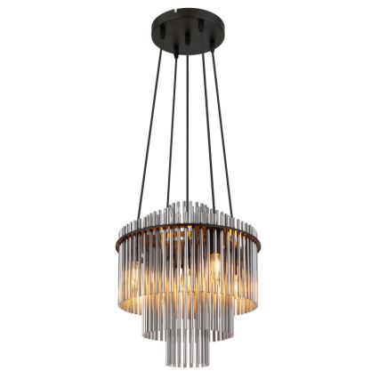 Globo - Подвесная люстра 5xE14/40W/230V черный