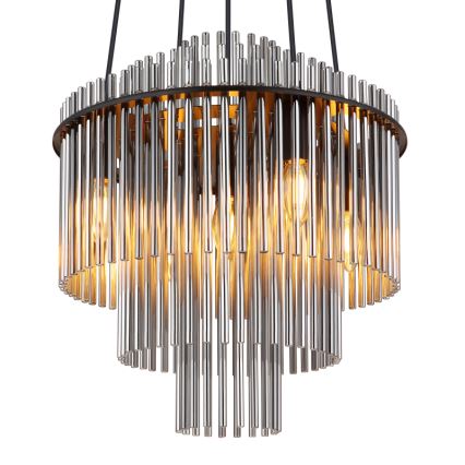 Globo - Подвесная люстра 5xE14/40W/230V черный