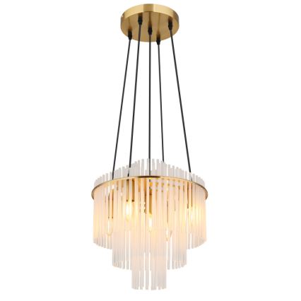 Globo - Підвісна люстра 5xE14/40W/230V золотий