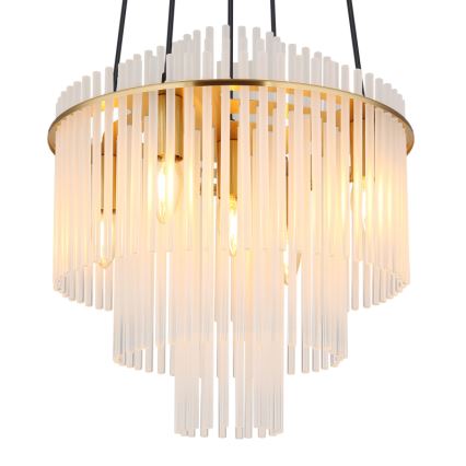 Globo - Підвісна люстра 5xE14/40W/230V золотий