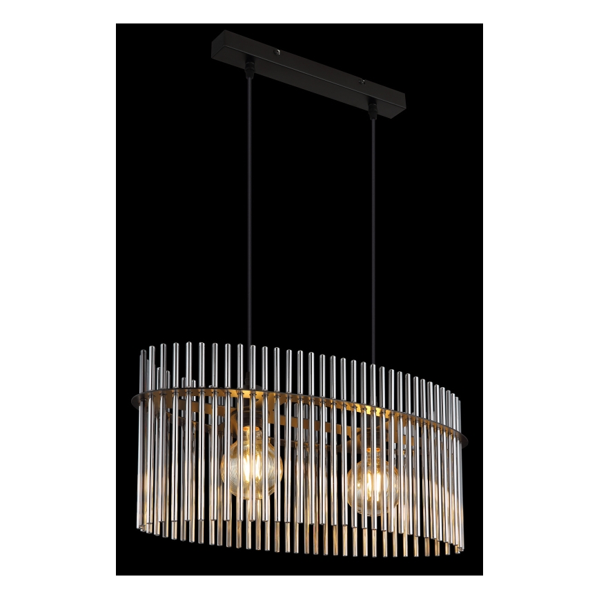 Globo - Подвесная люстра 2xE27/60W/230V черный