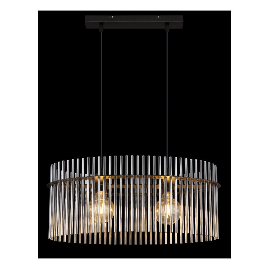 Globo - Подвесная люстра 2xE27/60W/230V черный