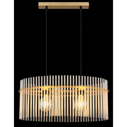 Globo - Подвесная люстра 2xE27/60W/230V золотистый