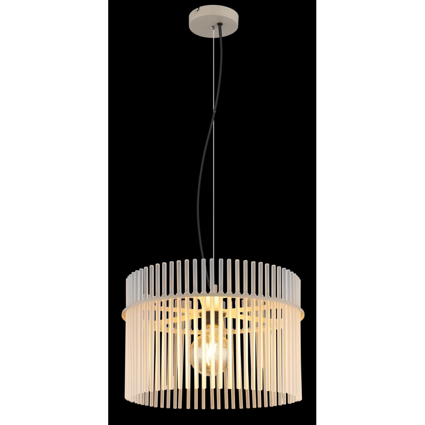 Globo - Люстра на тросе 1xE27/60W/230V диаметр 40 см кремовая