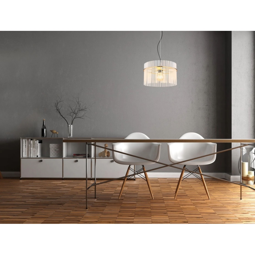 Globo - Подвесная люстра 1xE27/60W/230V диаметр 40 см золотистый