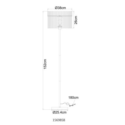 Globo - Торшер 1xE27/60W/230V