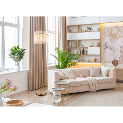 Globo - Торшер 1xE27/60W/230V золотистый