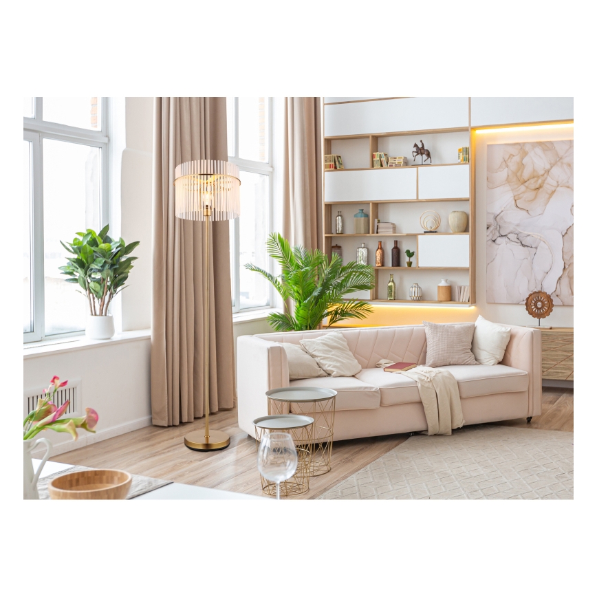 Globo - Торшер 1xE27/60W/230V золотистый