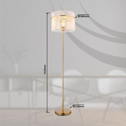 Globo - Торшер 1xE27/60W/230V золотистый