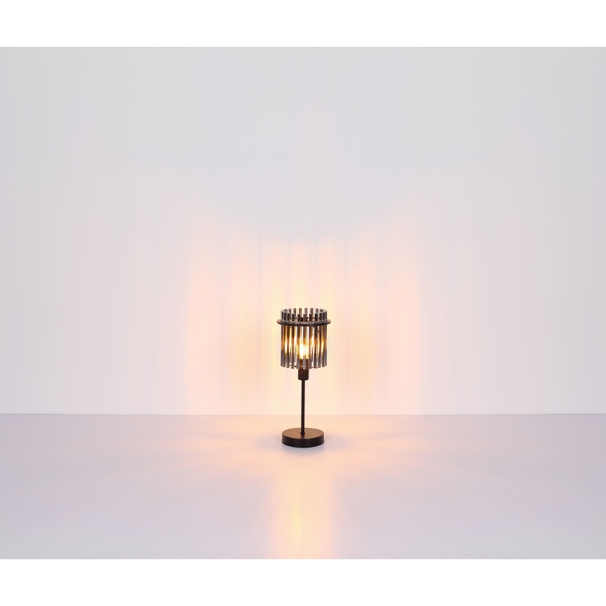 Globo - Настольная лампа 1xE14/40W/230V диаметр 15 см черный