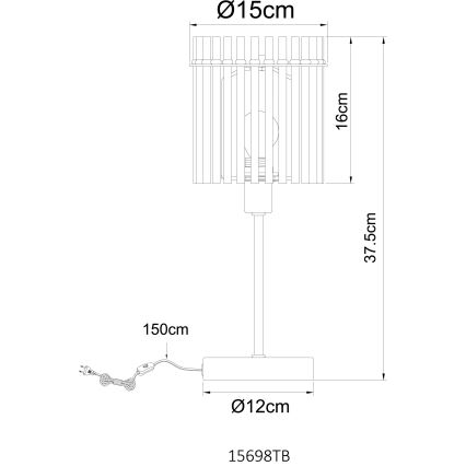 Globo - Настольная лампа 1xE14/40W/230V
