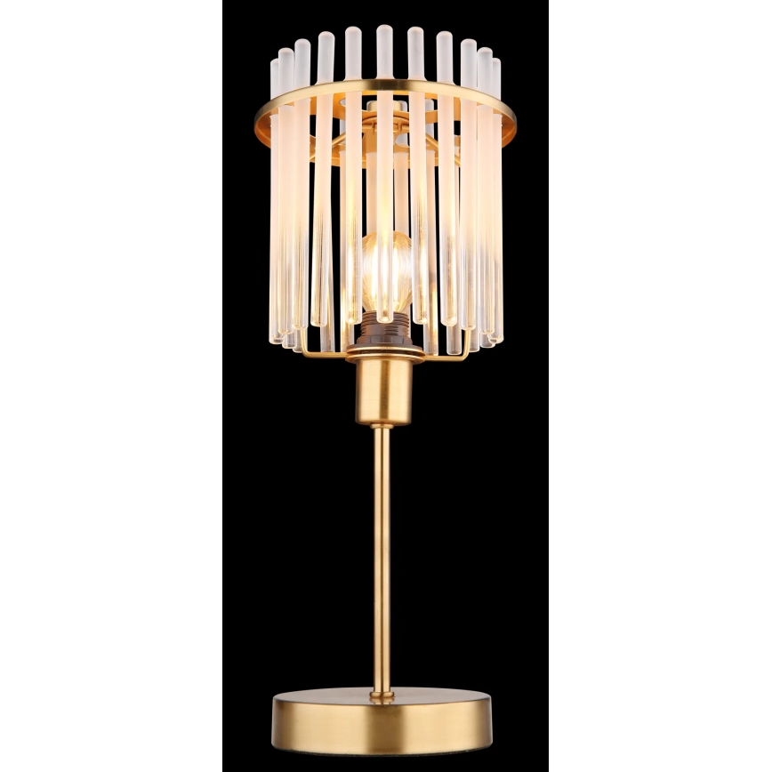 Globo - Настольная лампа 1xE14/40W/230V диаметр 15 см золотистый