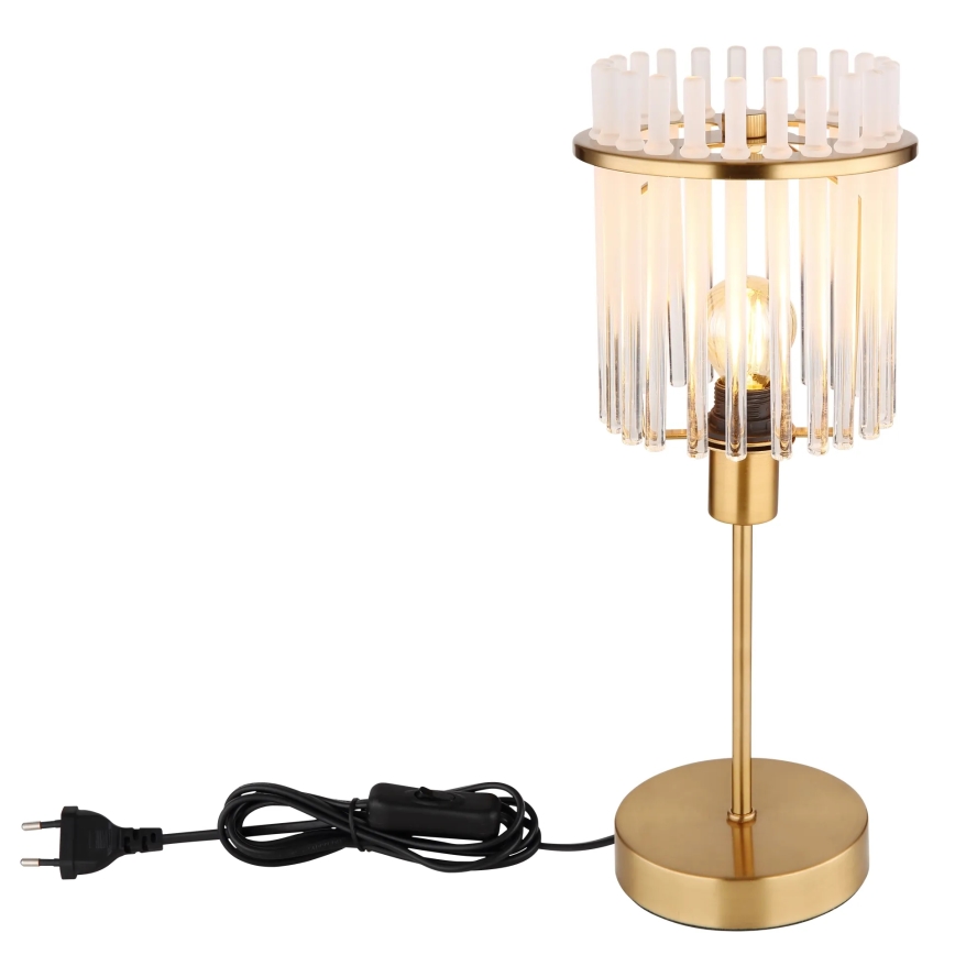 Globo - Настольная лампа 1xE14/40W/230V диаметр 15 см золотистый