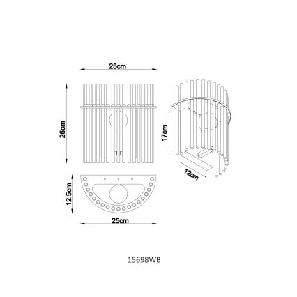 Globo - Настенный светильник 1xE27/60W/230V