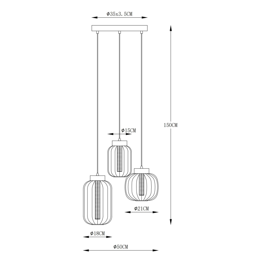 Globo - Світлодіодна підвісна люстра LED/23W/230V