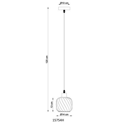 Globo - Подвесная люстра 1xE27/25W/230V диаметр 14 см