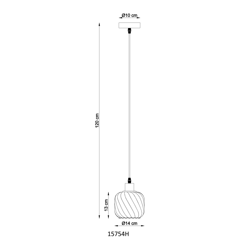 Globo - Подвесная люстра 1xE27/25W/230V диаметр 14 см