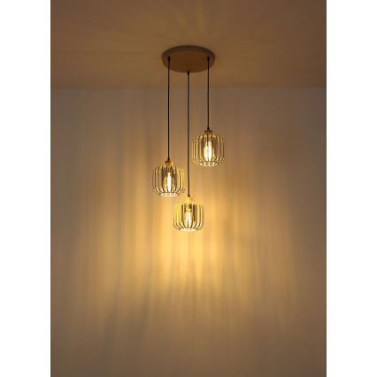 Globo - Подвесная люстра на тросе 3xE27/40W/230V