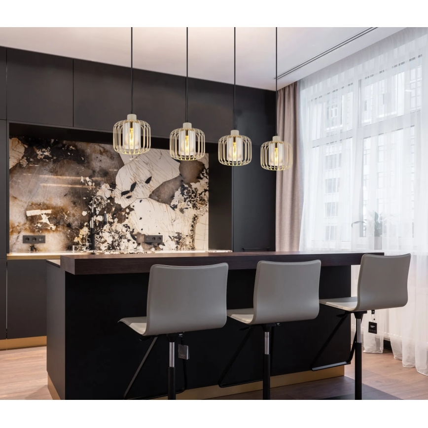 Globo - Підвісна люстра на тросі 4xE27/40W/230V