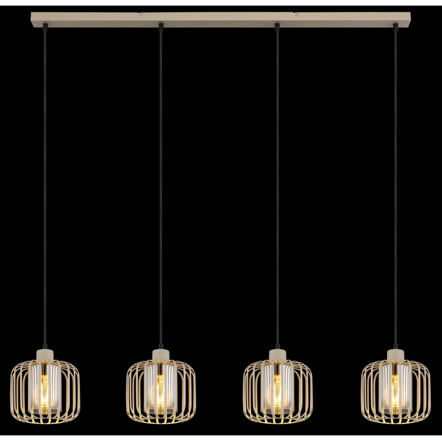 Globo - Підвісна люстра на тросі 4xE27/40W/230V