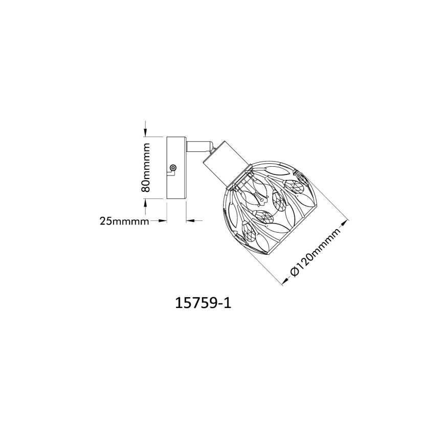 Globo - Настенный точечный светильник 1xE14/25W/230V