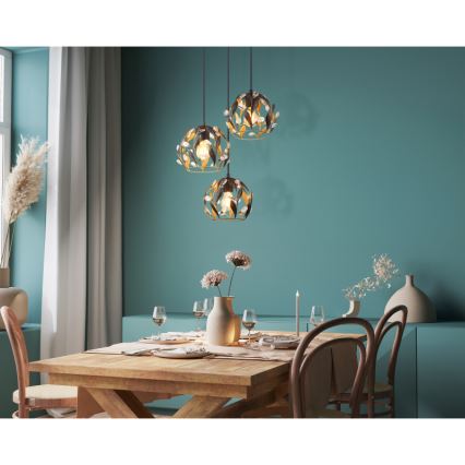 Globo - Подвесная люстра 3xE27/40W/230V диаметр 41 см
