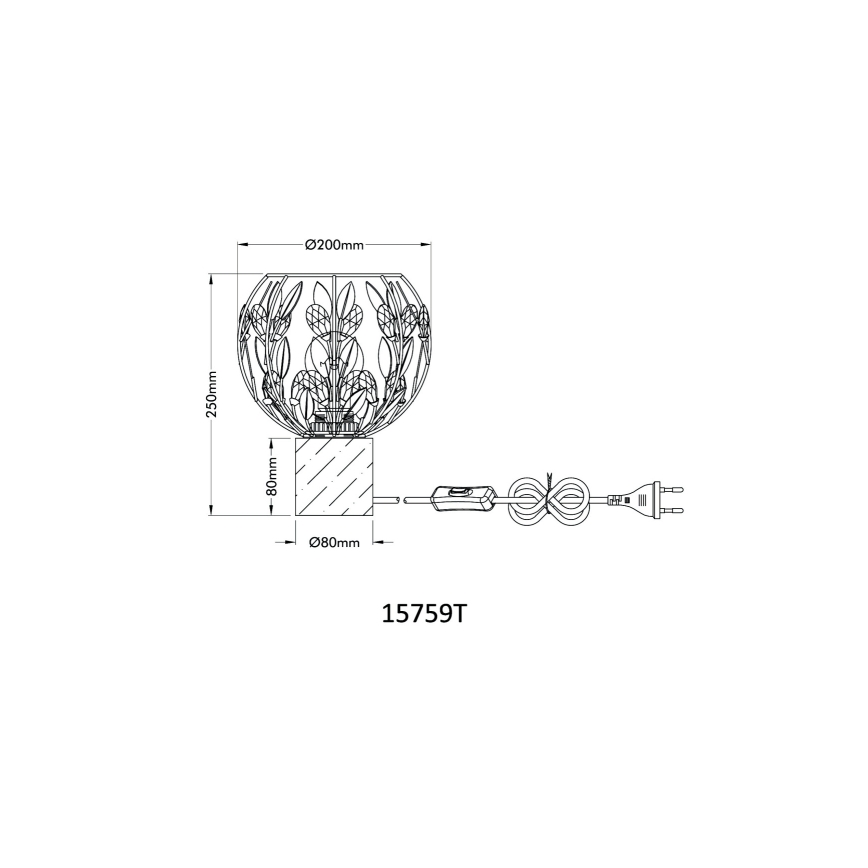 Globo - Настольная лампа 1xE27/40W/230V