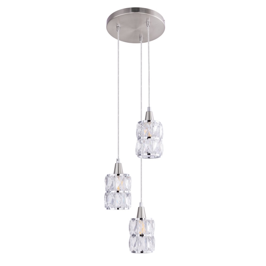Globo - Кришталева підвісна люстра 3xE14/40W/230V