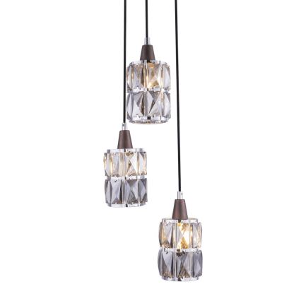 Globo 15761-3 - Хрустальная люстра на тросе WOLLI 3xE14/40W/230V