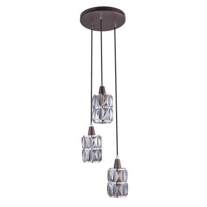 Globo - Кришталева підвісна люстра 3xE14/40W/230V