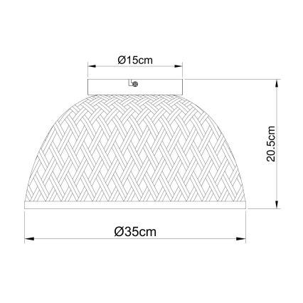 Globo - Припотолочная люстра 1xE27/15W/230V бамбук