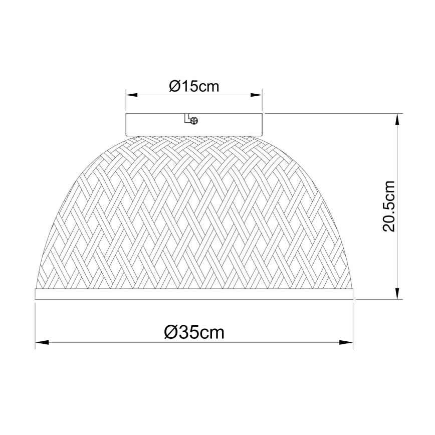 Globo - Пристельова люстра 1xE27/15W/230V бамбук