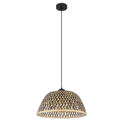 Globo - Подвесная люстра 1xE27/15W/230V бамбук