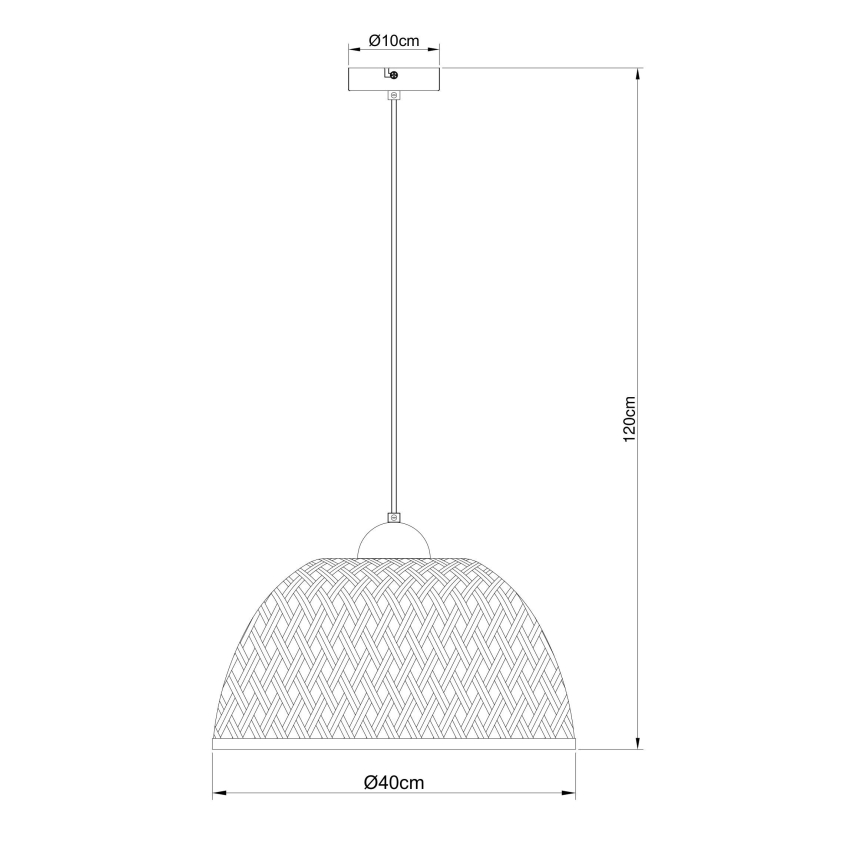 Globo - Подвесная люстра 1xE27/15W/230V бамбук
