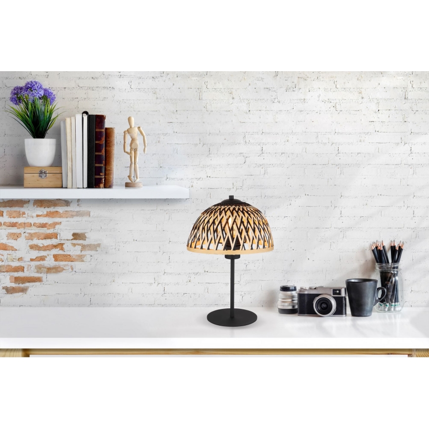Globo - Настольная лампа 1xE27/15W/230V бамбук