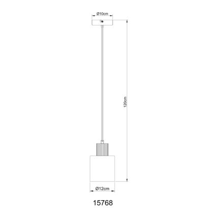 Globo - Підвісна люстра 1xE27/25W/230V чорний діаметр 12 см