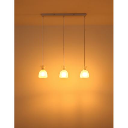 Globo - Подвесная люстра 3xE14/40W/230V белый