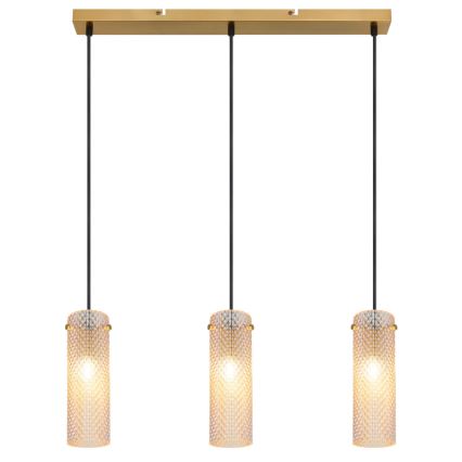 Globo - Підвісна люстра 3xE14/40W/230V золотий
