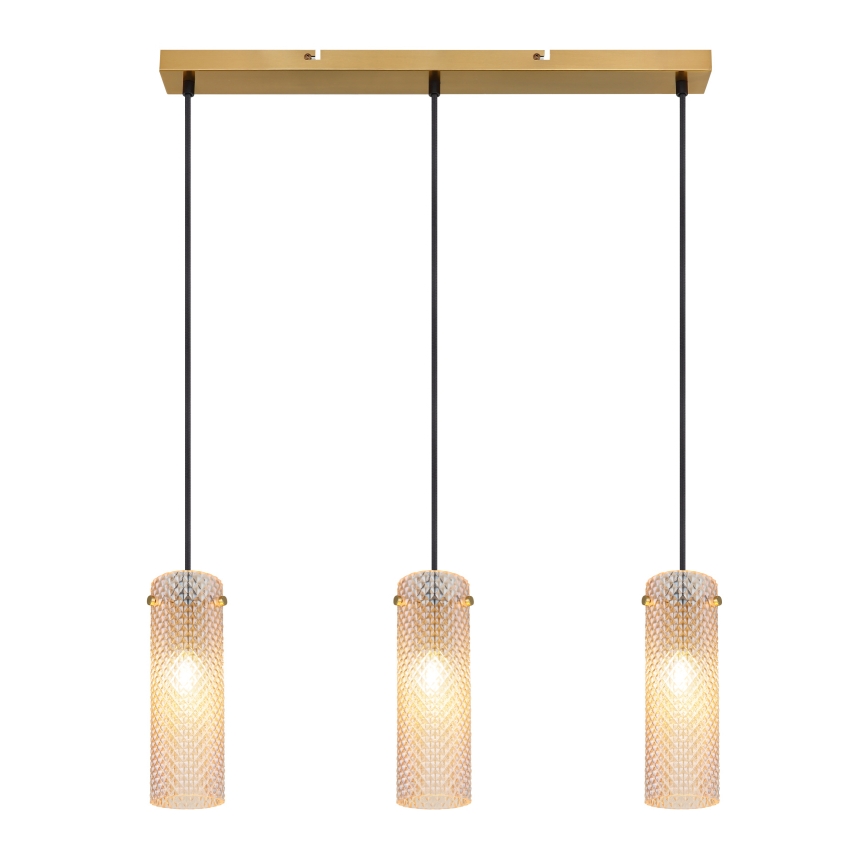 Globo - Підвісна люстра 3xE14/40W/230V золотий