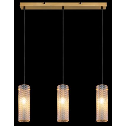 Globo - Підвісна люстра 3xE14/40W/230V золотий