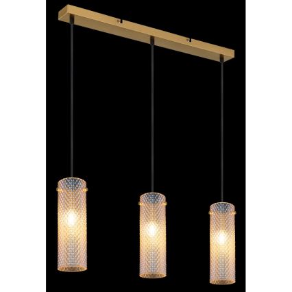 Globo - Подвесная люстра 3xE14/40W/230V золотистый