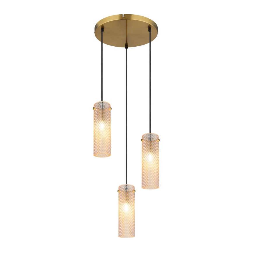 Globo - Підвісна люстра 3xE14/40W/230V золотий