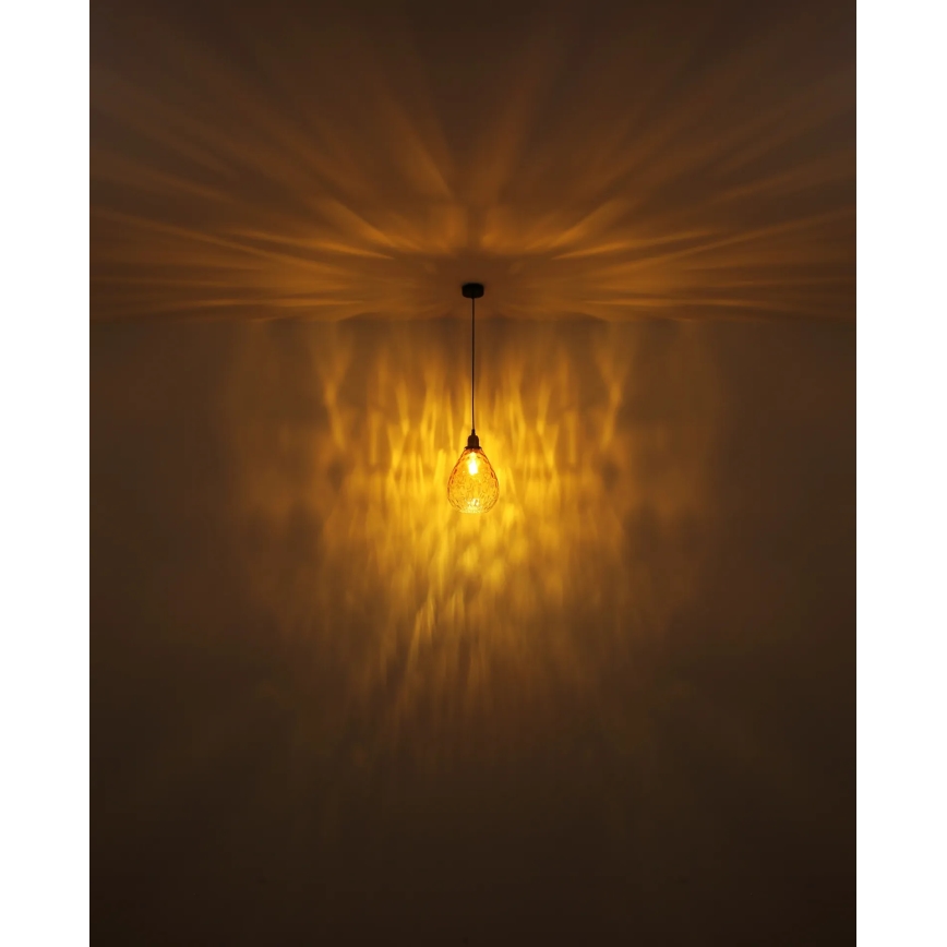 Globo - Підвісна люстра 1xE27/60W/230V діаметр 21 см помаранчевий