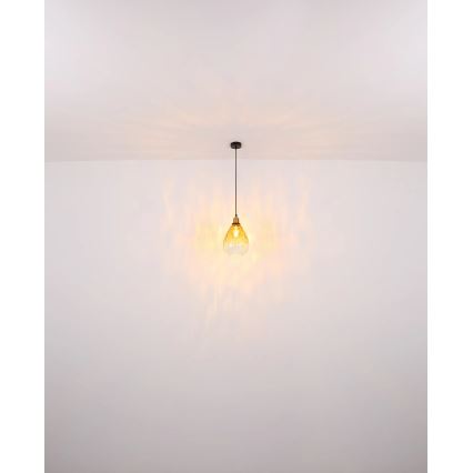 Globo - Підвісна люстра 1xE27/60W/230V діаметр 21 см помаранчевий