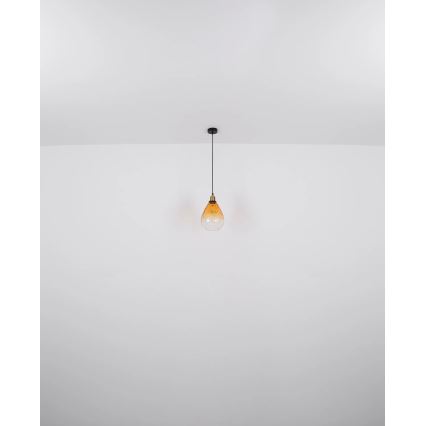 Globo - Подвесная люстра 1xE27/60W/230V диаметр 21 см оранжевый
