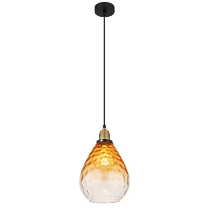 Globo - Подвесная люстра 1xE27/60W/230V диаметр 21 см оранжевый