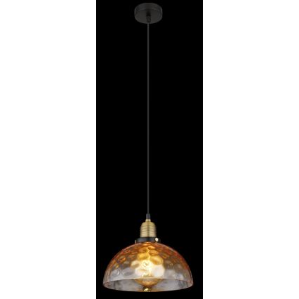 Globo - Підвісна люстра 1xE27/60W/230V діаметр 25 см помаранчевий