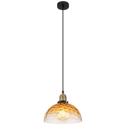 Globo - Подвесная люстра 1xE27/60W/230V диаметр 25 см оранжевый