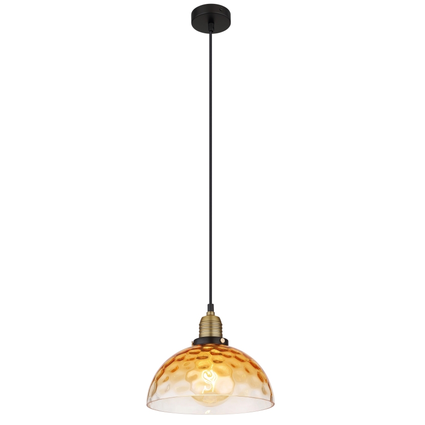 Globo - Подвесная люстра 1xE27/60W/230V диаметр 25 см оранжевый