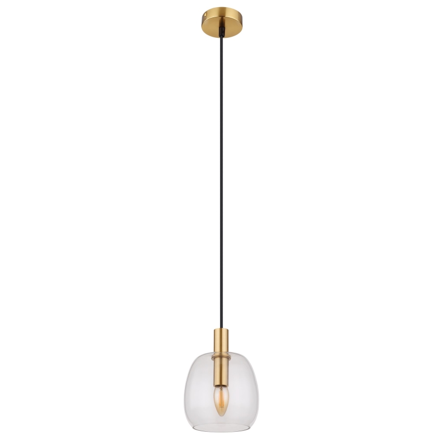 Globo - Підвісна люстра 1xE14/40W/230V діаметр 16 см латунь